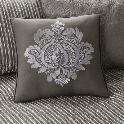 Quebec Dark Grey 6-Piece Reversible Daybed Cover Set