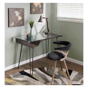 Gardenia Mid-Century Modern Dining Accent Chair with Swivel - LumiSource - 1 of 4
