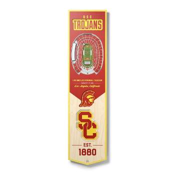 8" X 32" NCAA USC Trojans 3D StadiumView Banner