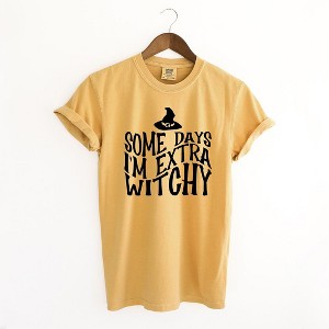 Simply Sage Market Women's I'm Extra Witchy Wavy Short Sleeve Garment Dyed Tee - 1 of 4