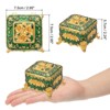 Unique Bargains Vintage Metal Jewelry Ring Earrings Necklace Dressing Table Wedding Birthday Home Decor Box 1 Pc - 2 of 4