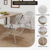 Folding Chairs, Portable Chair, Hold Up to 350 LBS, for Home, Office, Indoor & Outdoor Events - 3 of 4