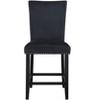 PAGED Bar Stools Set of 2, Modern Upholstered Counter Height Bar Chair with Back and Nailhead Trim for Bar, Kitchen, Dining Room - 3 of 4