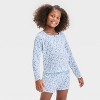 Girls' Long Sleeve Pointelle Pajama Set - art class™ - 3 of 4