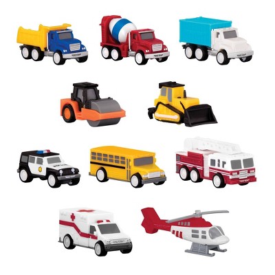 DRIVEN – Mini Toy Trucks and Work Vehicles – Pocket Fleet Multipack - 10 pc