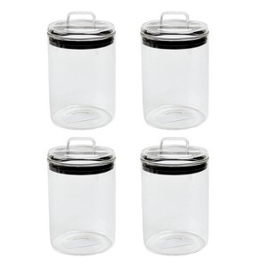 Sharp Chef Glass Airtight Storage Jar with Glass Lid, Glass Food Storage Jars, 34 oz / 1 L / 4 cups - 1 of 3