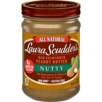 Laura Scudder Nutty Natural Peanut Butter - 16oz