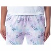 AC/DC Womens' All Over Logo Pastel Tie Dye Pajama Pants Loungewear Sleep Multi - 3 of 4