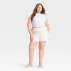 Women's French Terry Mid-Rise Lace Trim Pull-On Shorts - Wild Fable™ - 3 of 3