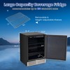 Costway 24" Beverage Refrigerator with Removable Shelves & Adjustable Temperature Cooler - 3 of 4