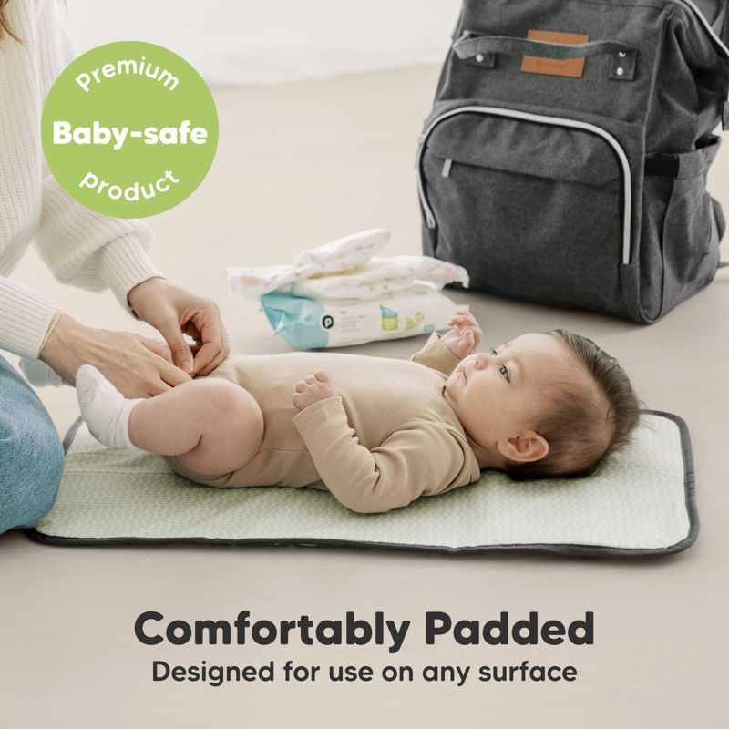 KeaBabies Swift Diaper Changing Pad, Portable Waterproof Diaper Changing Pad for Baby, Travel Changing Pad for Diaper Bag, 6 of 11
