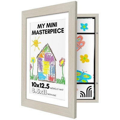 Americanflat Kids Art Frame with shatter-resistant glass - Front opening Wall Display for Artworks - Available in a variety of Colors