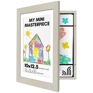 Americanflat Kids Art Frame with shatter-resistant glass - Front opening Wall Display for Artworks - Available in a variety of Colors - 1 of 4