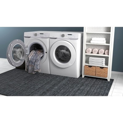 Percy Blue and Brown Rectangular Chenille Area Rug