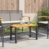vidaXL Garden Table Black and Brown - 3 of 4