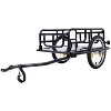 VYNXARIA Foldable Bike Cargo Trailer with Universal Bike Hitch, Bicycle Wagon Trailer with 16" Wheels & Reflectors, Large Trailer Storage Cart,Black - 2 of 4