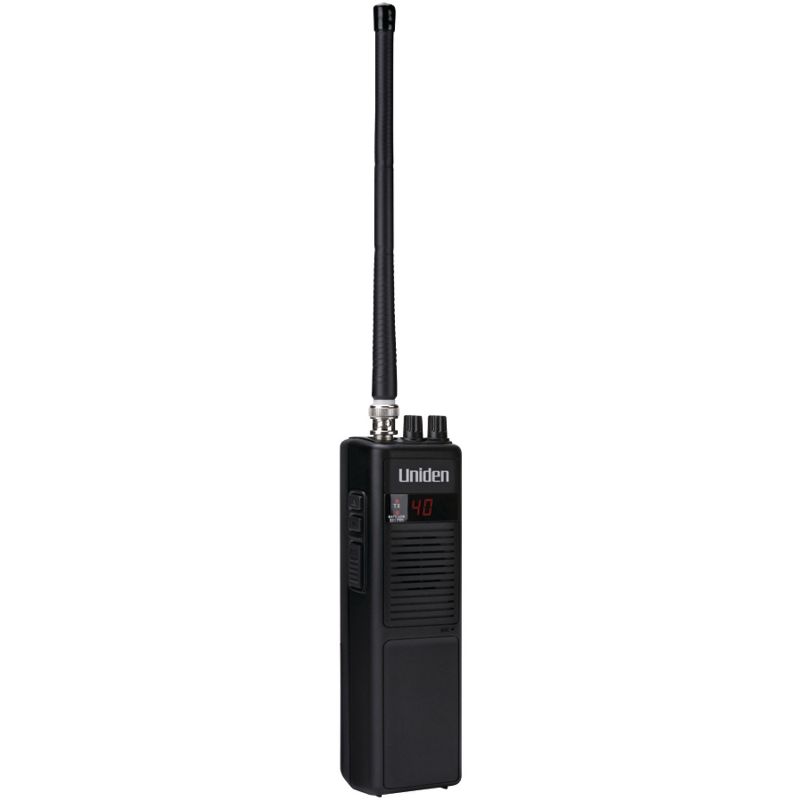 Uniden® Pro Series 40-Channel Handheld CB Radio with Whip Antenna, Black, PRO401HH, 1 of 6