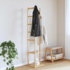 vidaXL Bamboo Coat Rack with Hooks and Shelves 38.5 x 30 x 156 cm - 2 of 4