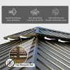 DOMETOUR 12'x18' Hardtop Gazebo, Aluminum Frame with Steel Double Roof, Curtains & Netting for Patio, Backyard, Lawn (Brown) - 2 of 4