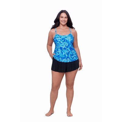Trimshaper Women's Farrah Swim Romper with Pockets
