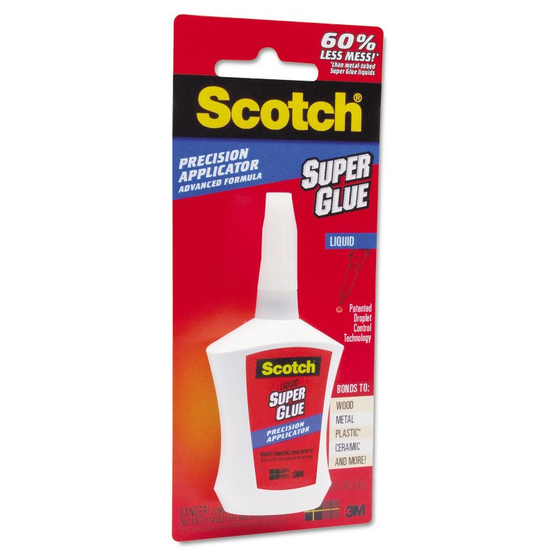 Scotch Super Glue Liquid Precision Applicator 0.14 oz AD124, 4 of 7