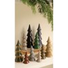 Kalalou Set of Ten Ceramic Christmas Trees – Handcrafted Holiday Decor - 2 of 4