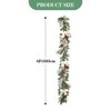 6ft Silver Pre-Lit Garland with 20 Battery-Operated Lights, Ball Ornaments, Ribbons and Bows for Indoor/Outdoor Decor - 3 of 4