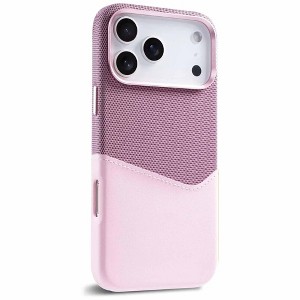 HTUTWOO Wallet Case for iPhone 17, Compatible with MagSafe, Leather & Fabric Hybrid Protective Cover with Card Slot for iPhone 17 - 1 of 4