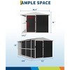 Outdoor Metal Storage Shed, 8' x 10' Weatherproof Garden Tool Shed with Lockable Doors, Utility Tool Storage Shed with Open Shelves - 4 of 4