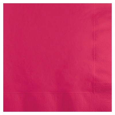  50ct Hot Magenta Pink Disposable Napkins 