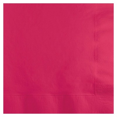  50ct Hot Magenta Pink Disposable Napkins 