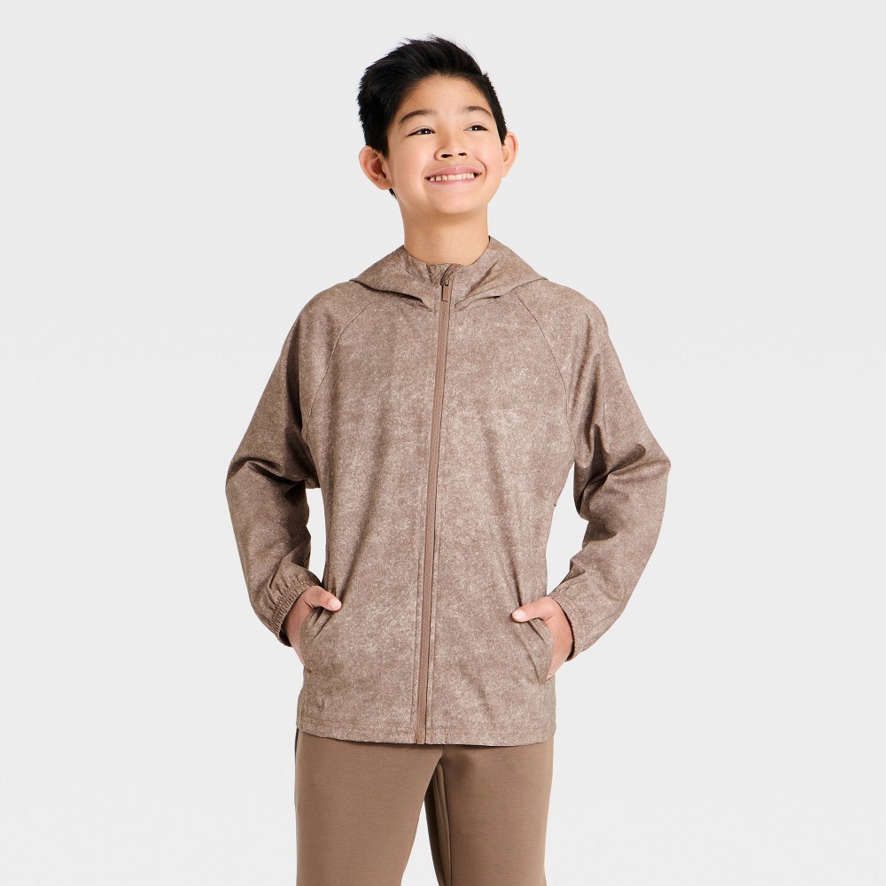 Boys' Windbreaker Softshell Jacket - All In Motion™ Brown S