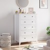 Jojoka 5-Drawer Wood Dresser, Modern Chest of Drawers with Metal Handles, Stylish Storage for Bedroom, Living Room & Hallway - 2 of 4