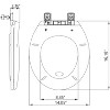 Slow-Close Toilet Seat, Quiet Polypropylene (PP) Toilet Lid with Secure Hinges, Easy to Install & Clean - 2 of 4