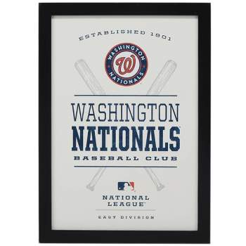 Washington Nationals 12'' x 17'' Glass Framed Sign