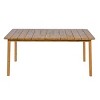 67'' Outdoor Acacia Wood Dining Table with Slatted Top,Weather-Resistant Patio Table for Deck or Backyard-The Pop Home - 2 of 4