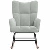 CLIHOME Modern Compact 30.7" Wide Velvet Rocking Chair,Ergonomic Rocker with Steel Frame & Rubber Wood Legs,Plush Accent Chair for Living Room - 2 of 4