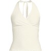 Lands' End Women's Texture V-neck Halter Tankini Swimsuit Top - 3 of 4