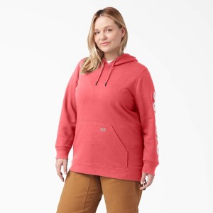 Dickies Women's Plus Water Repellent Sleeve Logo Hoodie - 1 of 3