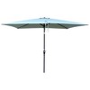 TiramisuBest 6x9ft Outdoor Patio Waterproof Umbrella with Crank & Push Button Tilt (without Flap) for Garden, Backyard, Pool, Market - Navy Blue - 3 of 4