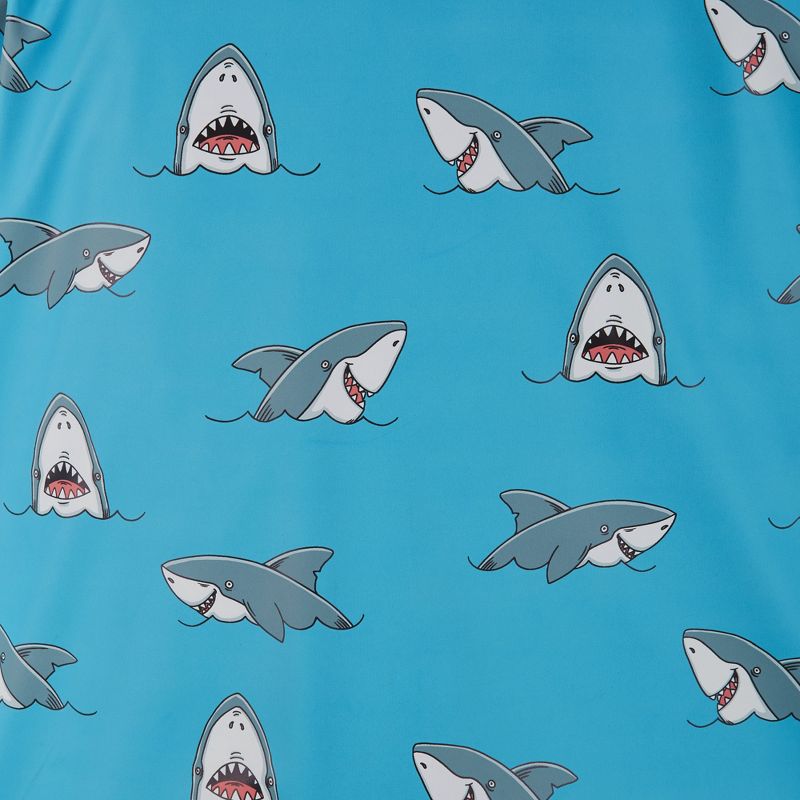 Andy & Evan  Infant Blue Shark Print Raincoat, 3 of 4