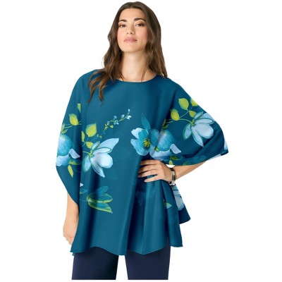 Roaman's Women's Plus Size Georgette Duster