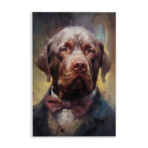 Stupell Industries Dog in Timeless Suit Fashion Wall Plaque Art - 1 of 4