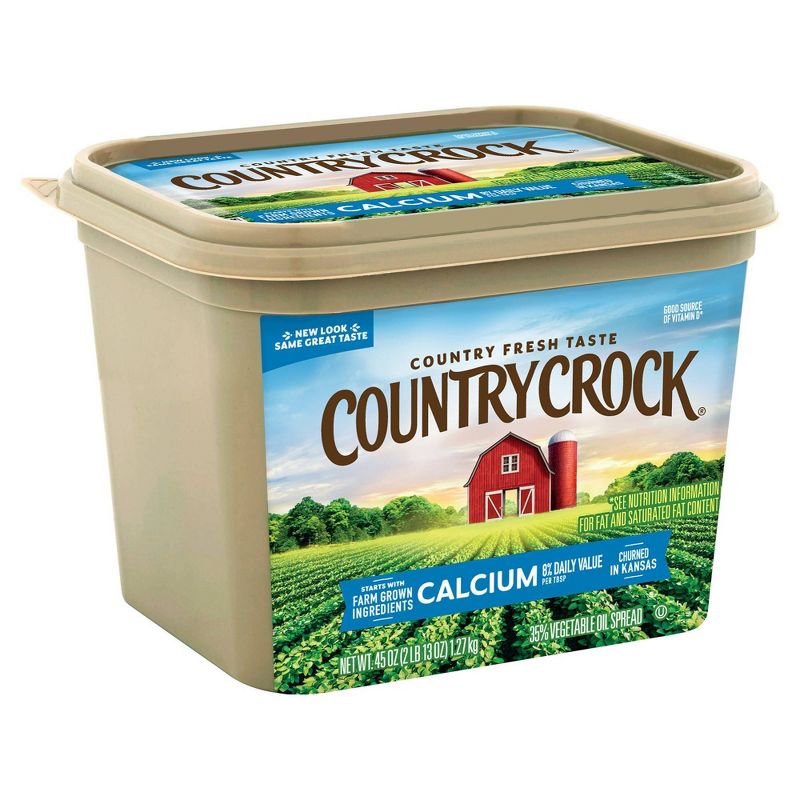 Country Crock Calcium Vegetable Oil Spread Tub - 45oz, 6 of 8