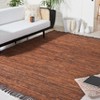 Vintage Leather W/ Fringes VTL501 Flat Weave Indoor Rugs - Safavieh - 2 of 4