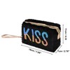 Unique Bargains Women's Portable Sequin KISS Makeup Bag 1 Pc - 2 of 3