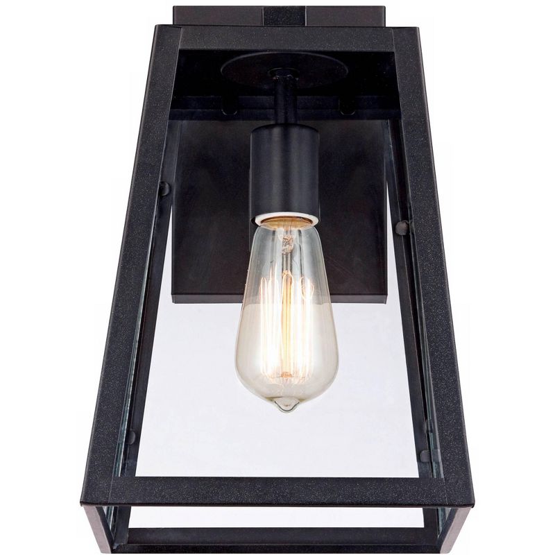 John Timberland Arrington 13" High Glass and Mystic Black Wall Sconce Set of 4, 3 of 8
