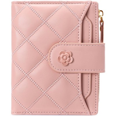 BEAFUP Small Wallets for Women - RFID Blocking Leather Bifold Purse with 15 Card Slots & Coin Pocket for Daily Use,Travel,Work