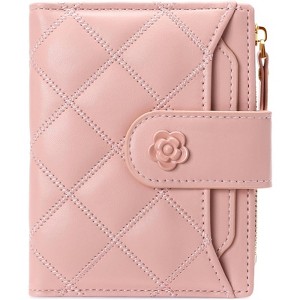 FATMOON Small Wallets for Women - RFID Blocking Leather Bifold Purse with 15 Card Slots & Coin Pocket for Daily Use,Travel,Work - 1 of 4