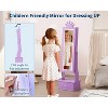 Kids Jewelry Organizer Cabinet with Full-Length Lighted Mirror, 46" Standing Jewelry Armoire with Drawers and Princess Crown Design - 4 of 4